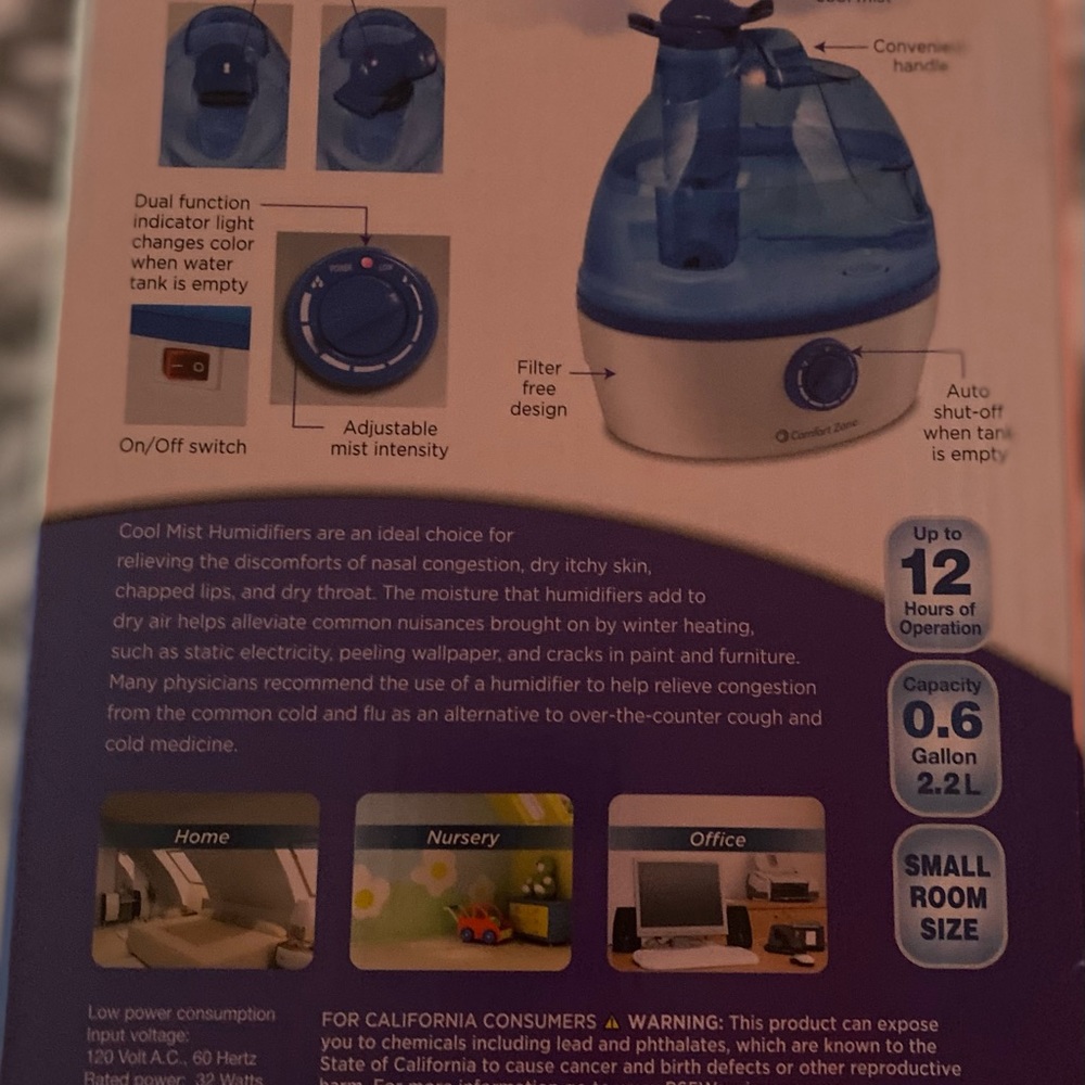 Comfort Zone Humidifier - Picture 3 of 3